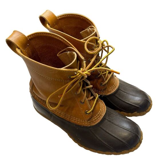 Vintage L.L. Bean Women's Duck Boots Maine Hunting Shoe Bean Boots Size 7M - Picture 1 of 9